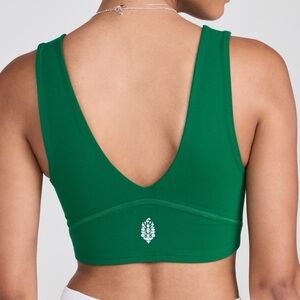 FP Movement by Free People Never Better Crop Cami Heritage Green